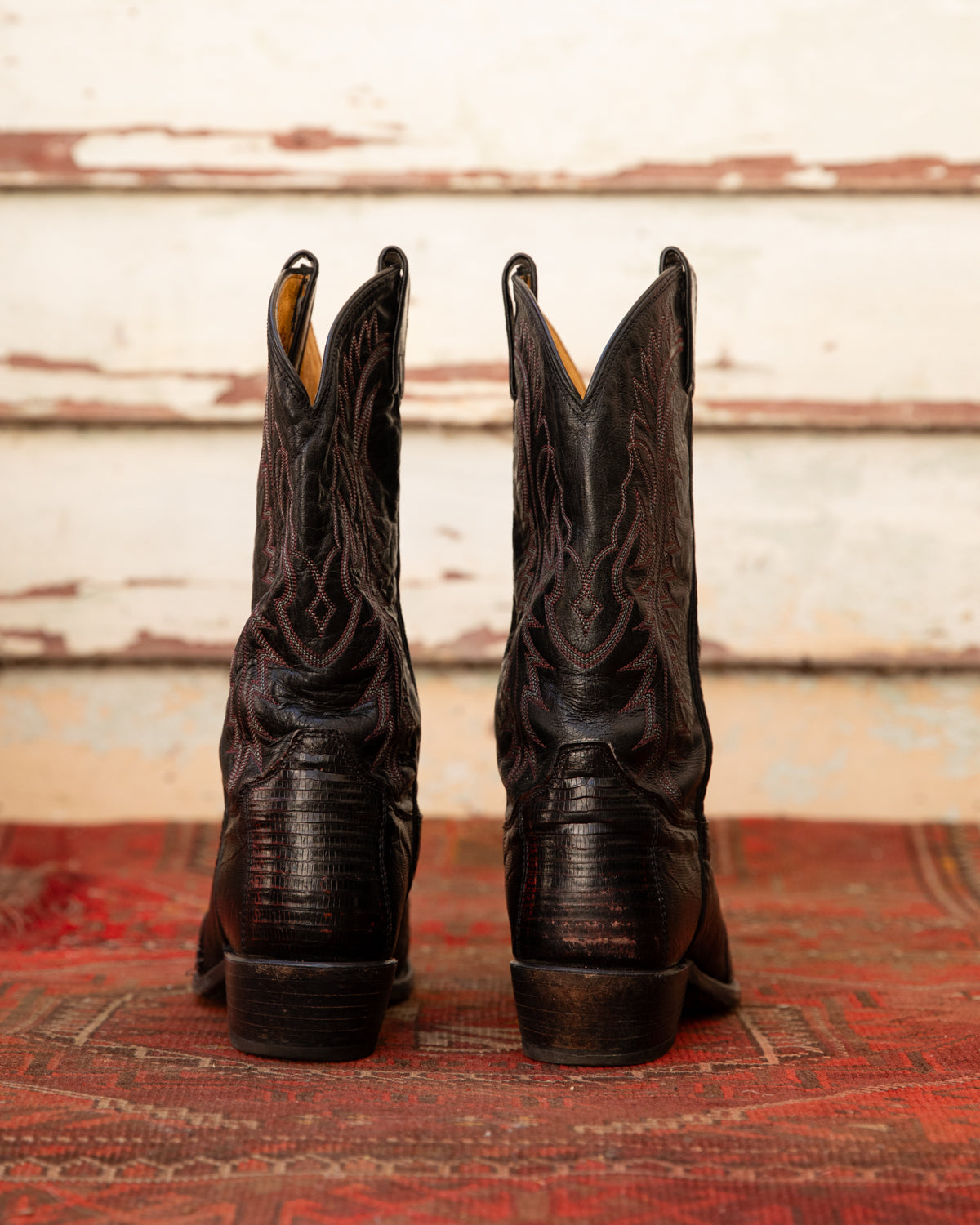 Vintage Tony Lama Teju Lizard Cowboy Boots (M)10D