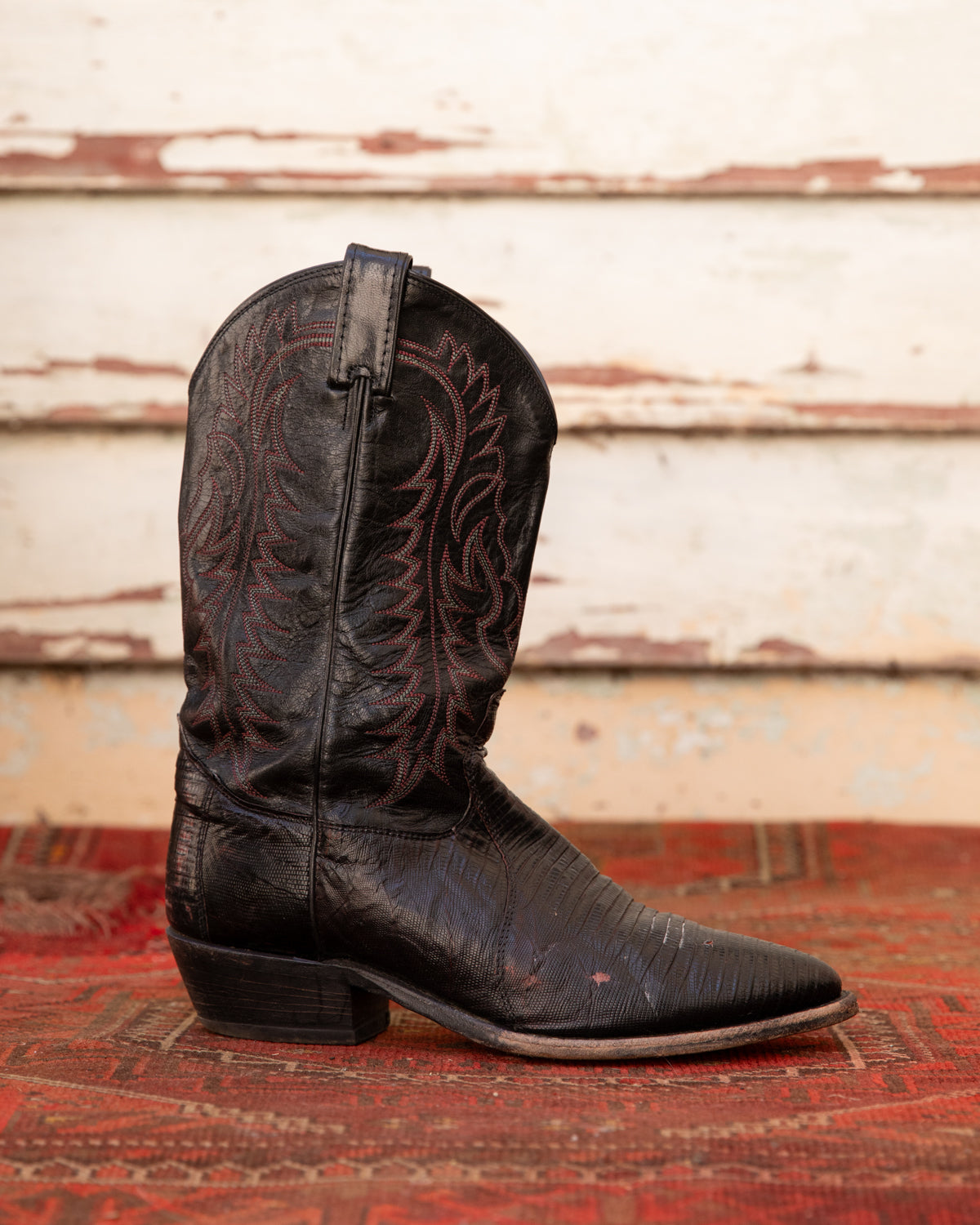 Vintage Tony Lama Teju Lizard Cowboy Boots (M)10D