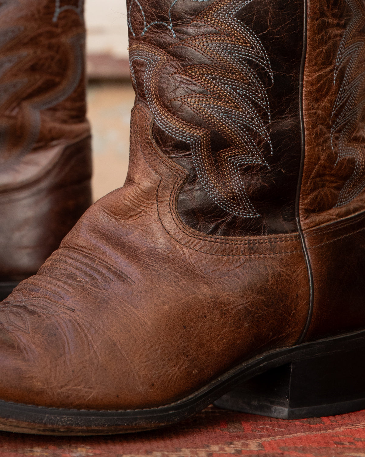 Brown Justin Cowboy Boots (M)10.5D