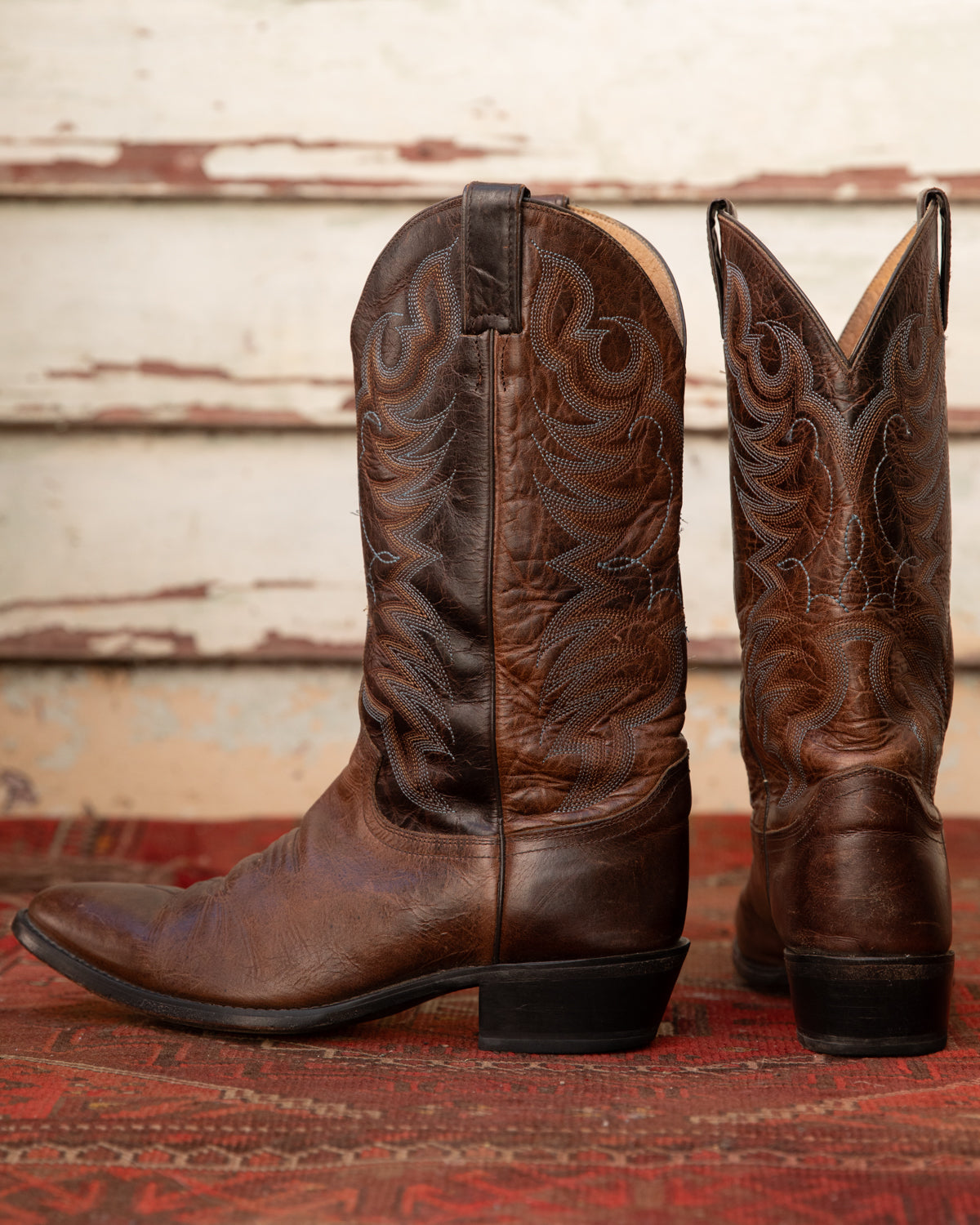 Brown Justin Cowboy Boots (M)10.5D