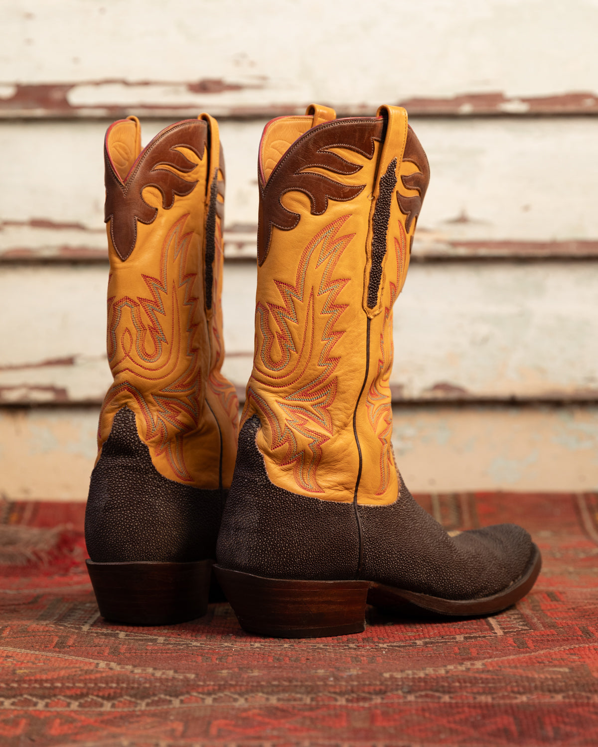 RARE Exotic Vintage Lucchese Stingray Boots (M)10.5D