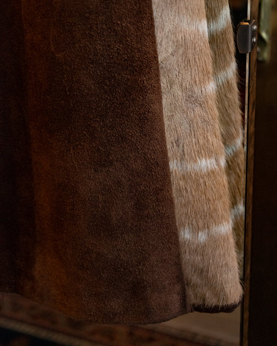 Rare Vintage Fur Suede Vest