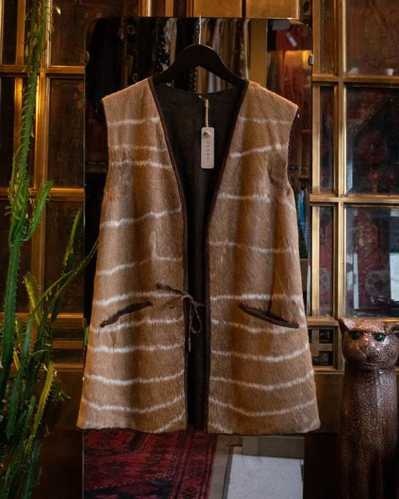 Rare Vintage Fur Suede Vest