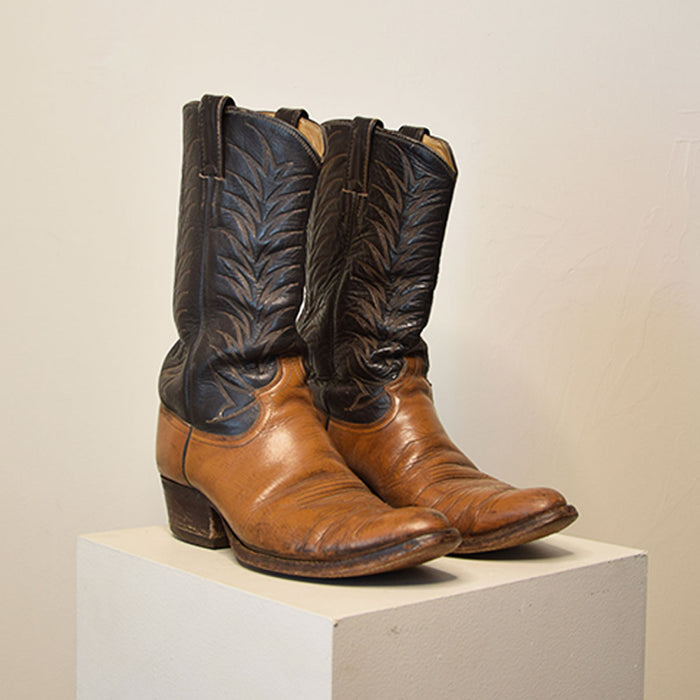 2 Tone Justin Cowboy Boots 8.5M
