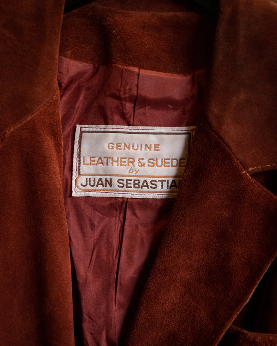 Vintage Burnt Orange Suede Jacket
