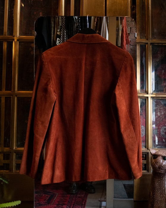 Vintage Burnt Orange Suede Jacket