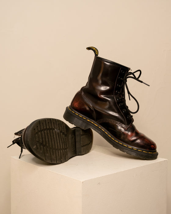Dr Martens 8 Eyelet 2 Tone Burgundy sz41