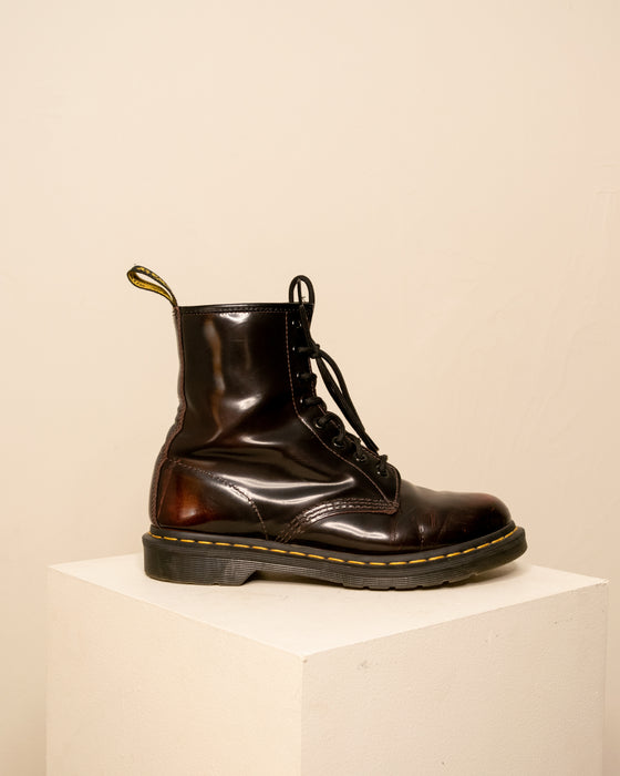 Dr Martens 8 Eyelet 2 Tone Burgundy sz41