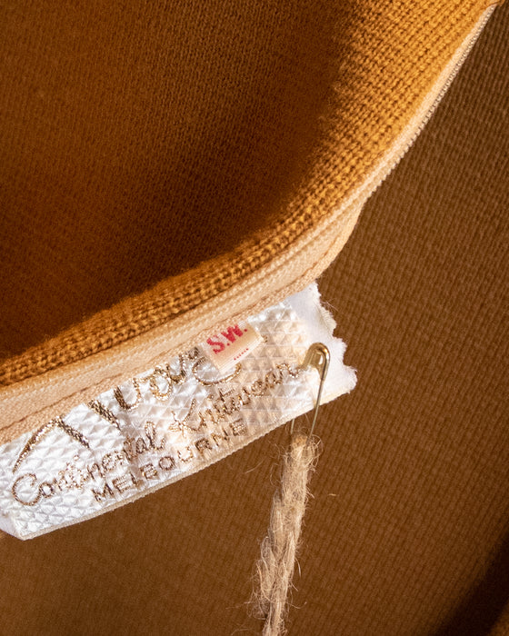 60s Hody Tan Knit Dress