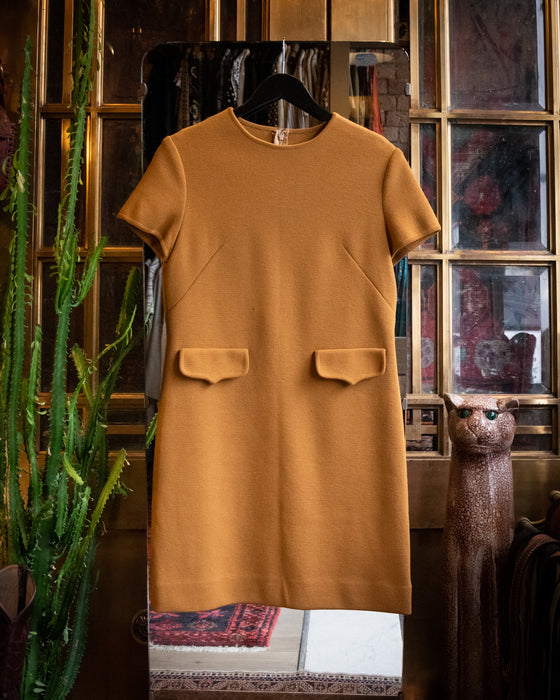 60s Hody Tan Knit Dress