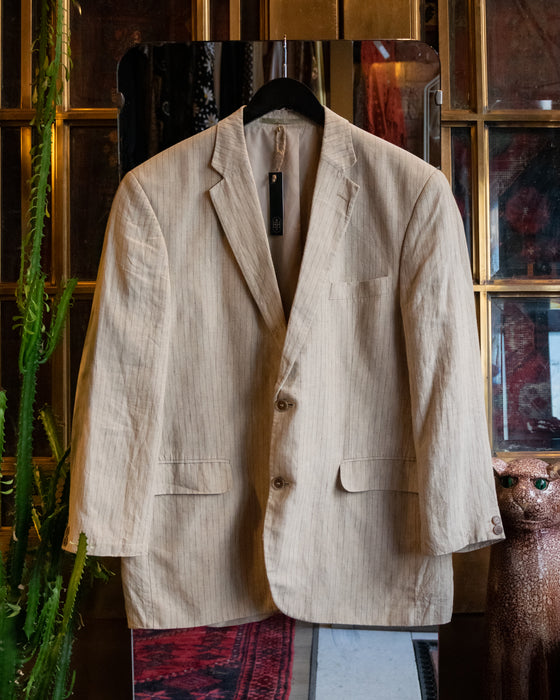100% Linen Pinstripe Weis Germany Jacket