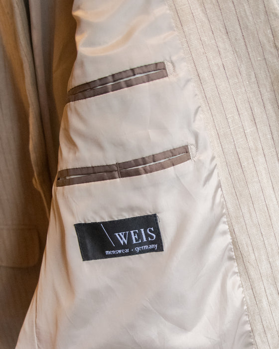 100% Linen Pinstripe Weis Germany Jacket