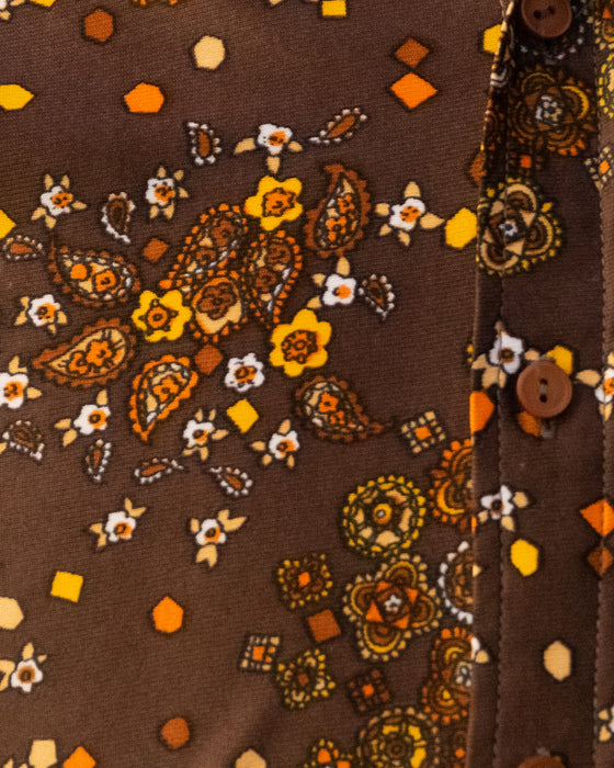 70s Retro Cavalier Button Up  Shirt