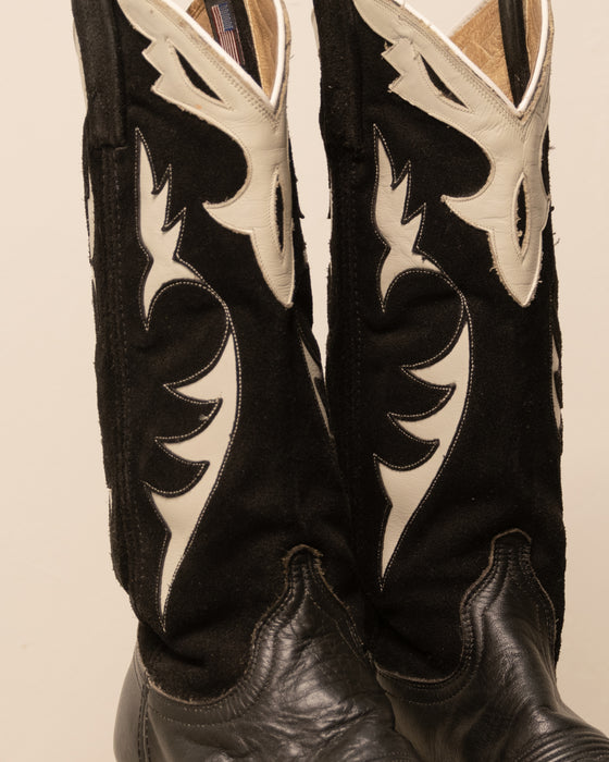 Dan Post Suede Leather Cowboy Boots 5.5W