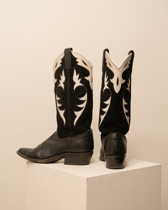 Dan Post Suede Leather Cowboy Boots 5.5W