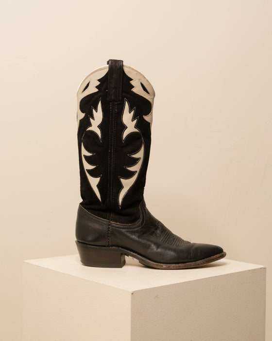 Dan Post Suede Leather Cowboy Boots 5.5W