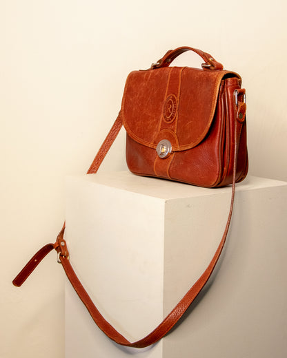 Vintage Red Leather Handbag