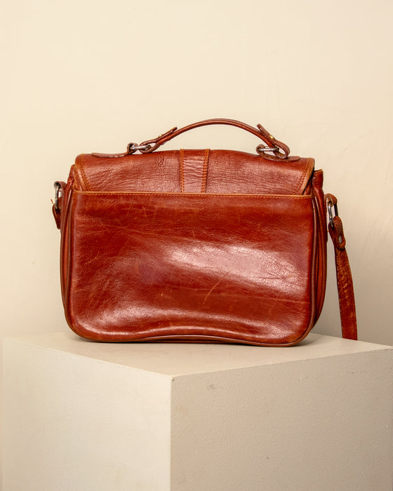 Vintage Red Leather Handbag
