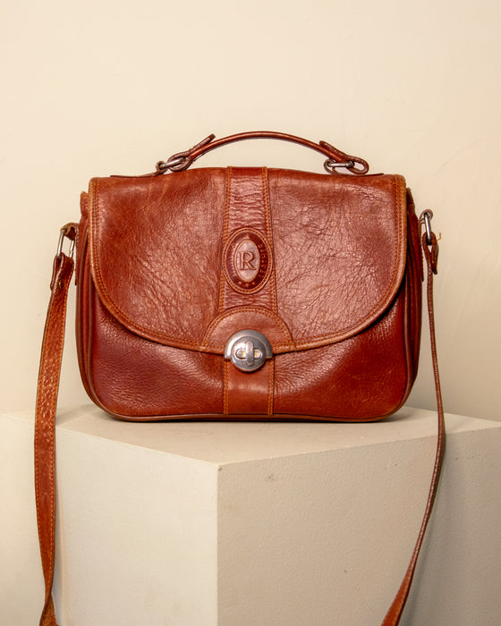 Vintage Red Leather Handbag