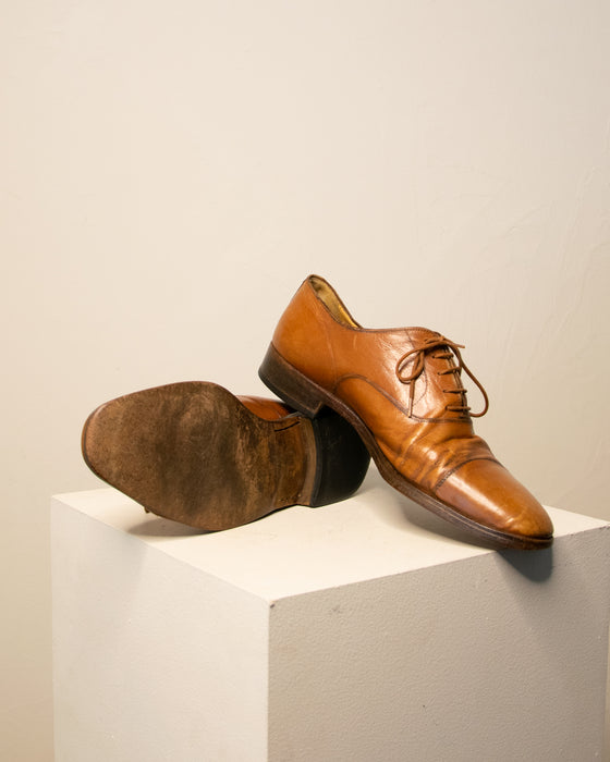 Vintage Italian Tan Leather Shoes