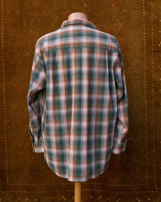 Vintage CR Green Orange Check Shirt