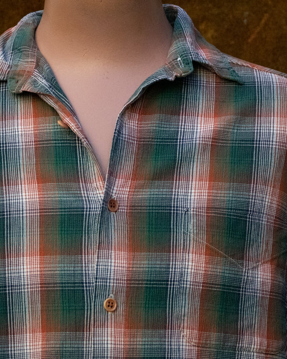 Vintage CR Green Orange Check Shirt