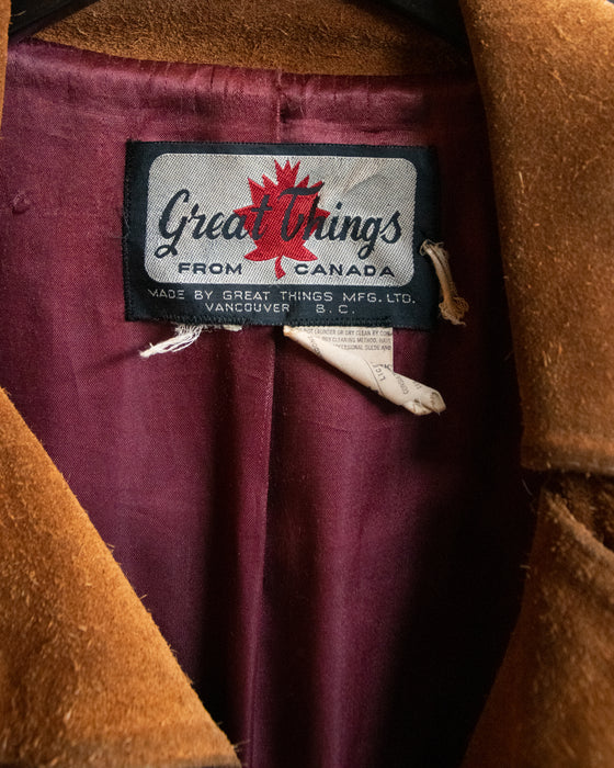 Vintage Canadian Suede Jacket As Is