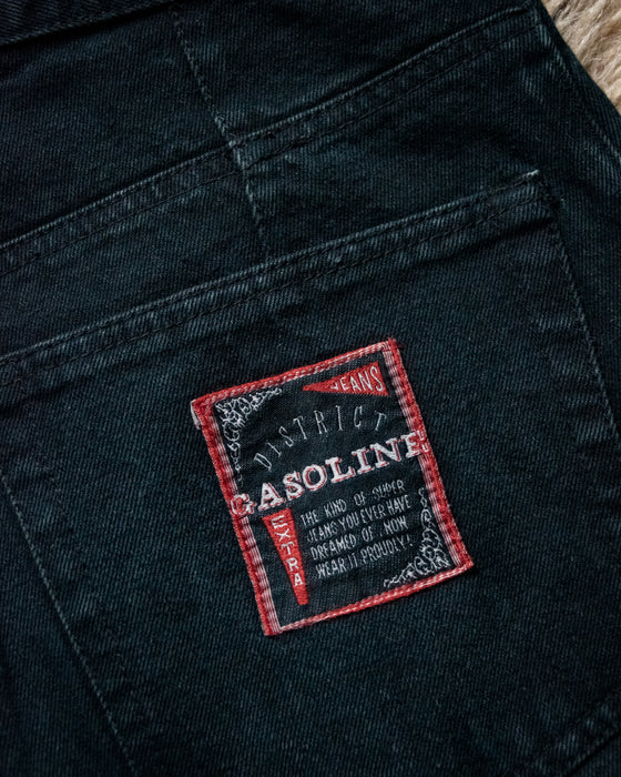 Retro High Waisted Gasoline Jeans