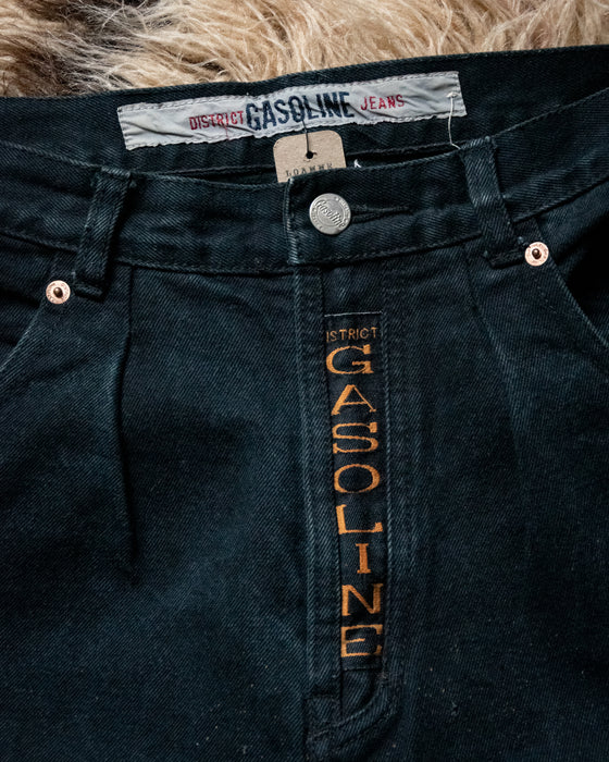 Retro High Waisted Gasoline Jeans
