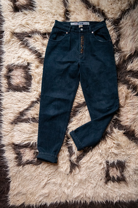 Retro High Waisted Gasoline Jeans