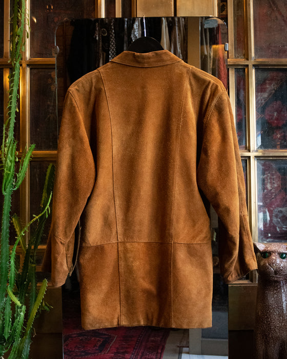 Vintage Relaxed Fit Suede Blazer