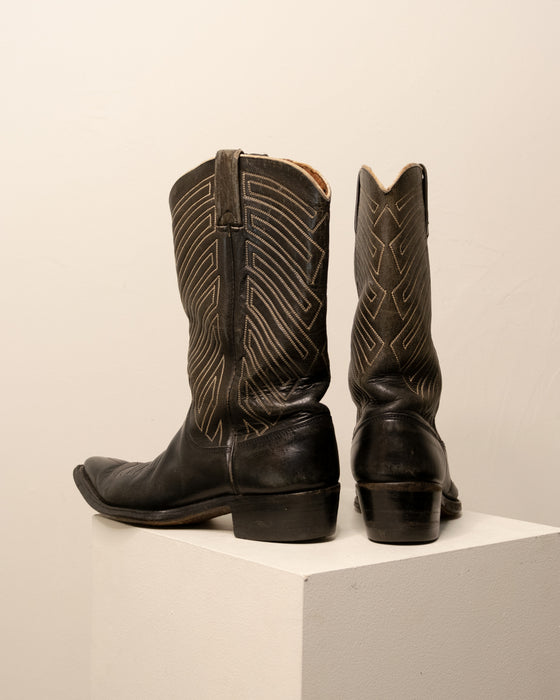 Vintage Black Cowboy Boots 8.5W