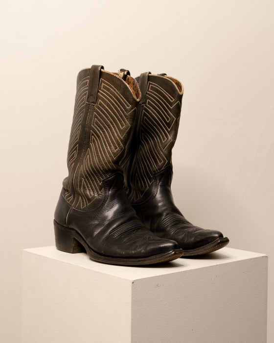 Vintage Black Cowboy Boots 8.5W
