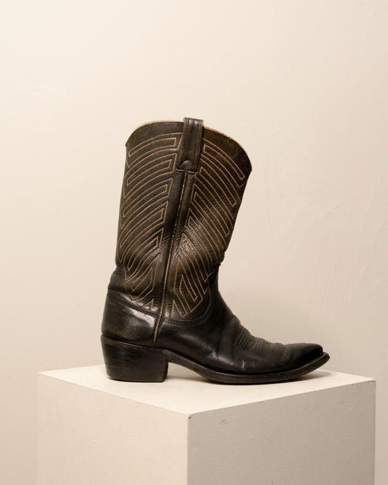 Vintage Black Cowboy Boots 8.5W