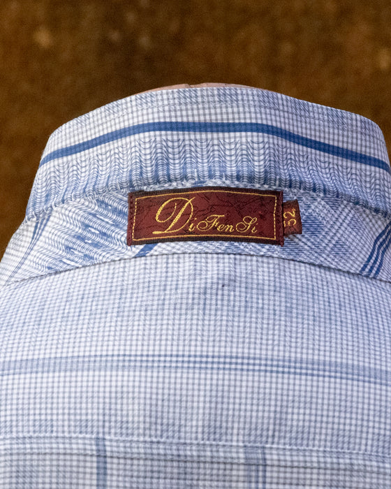 Lightweight Blue Patterned Shirt