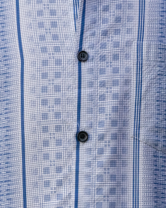 Lightweight Blue Patterned Shirt