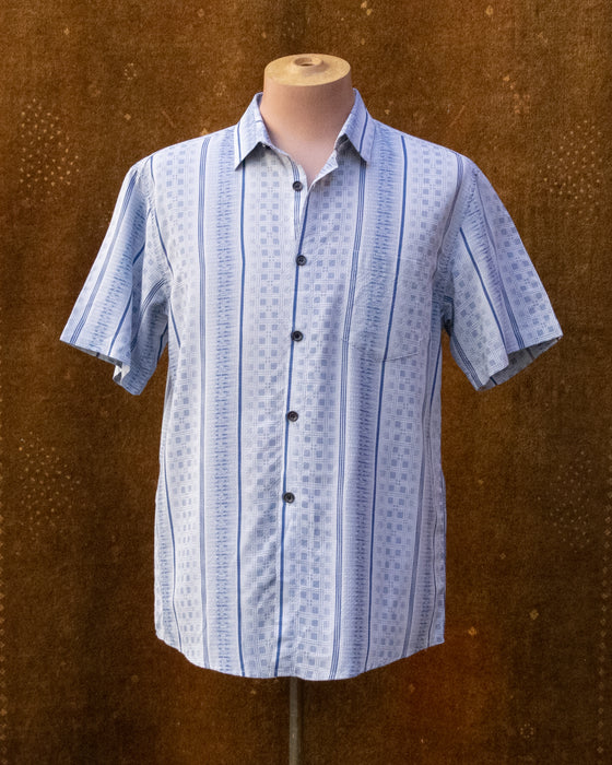 Lightweight Blue Patterned Shirt