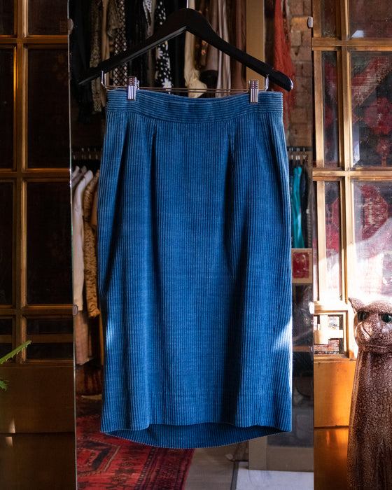 Authentic Vivienne Westwood Blue Cord Skirt