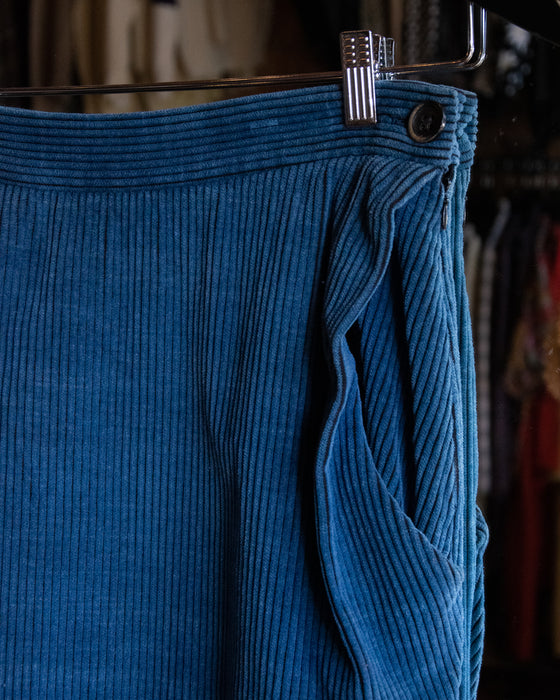 Authentic Vivienne Westwood Blue Cord Skirt