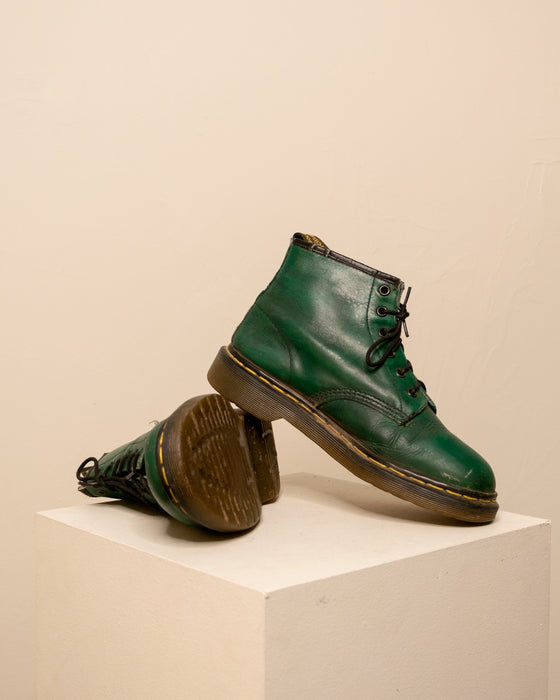RARE Vintage Green 6 Eyelet Docs 7W