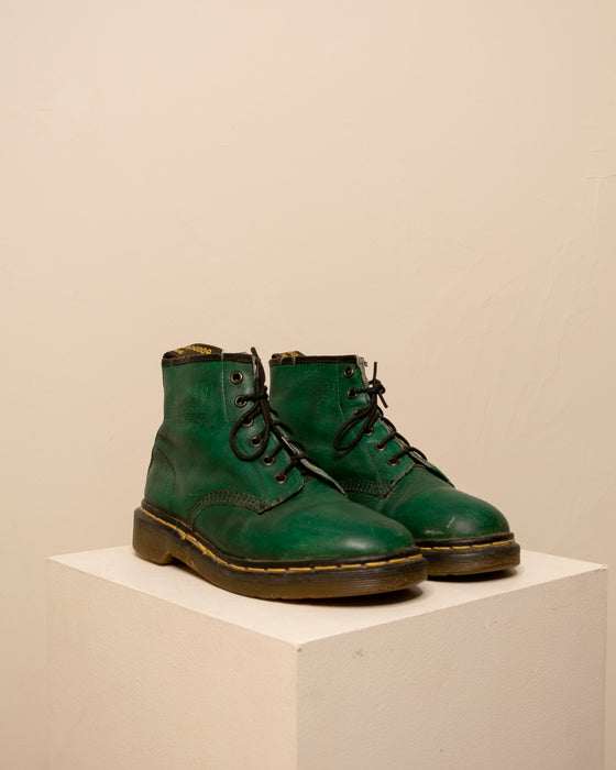 RARE Vintage Green 6 Eyelet Docs 7W