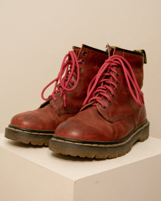 Vintage Red Docs Made in England UK7