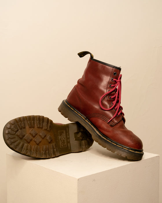 Vintage Red Docs Made in England UK7
