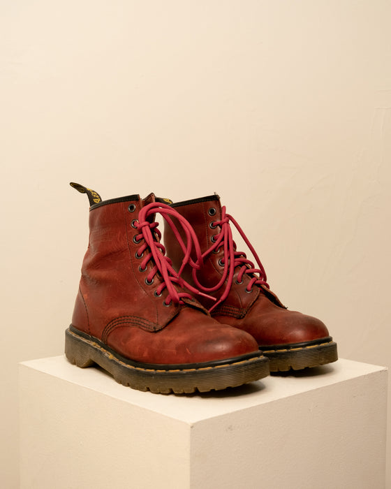 Vintage Red Docs Made in England UK7