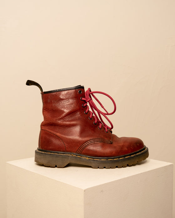 Vintage Red Docs Made in England UK7