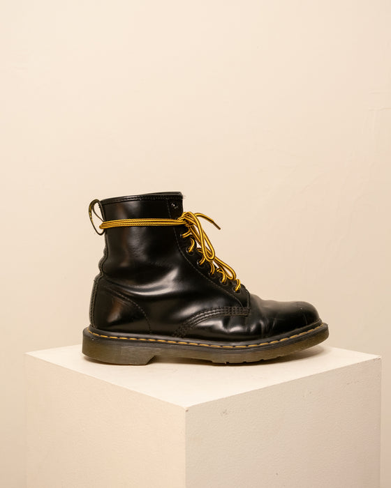 Black 8 Eyelet Dr Martens 8.5