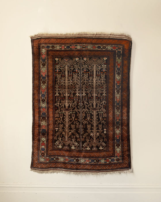 Vintage Balouchi Nomadic Rug 178x128