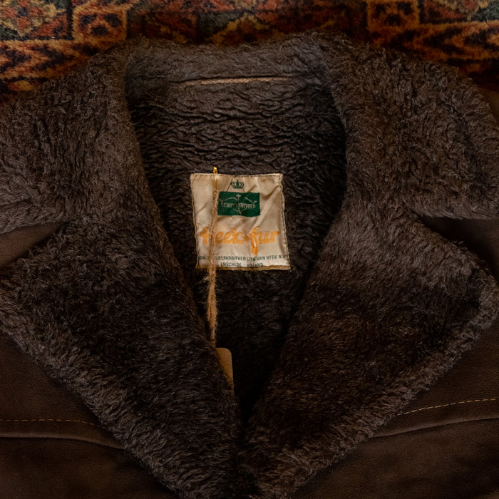 Vintage Dutch Brown Fleece Lined Lumber