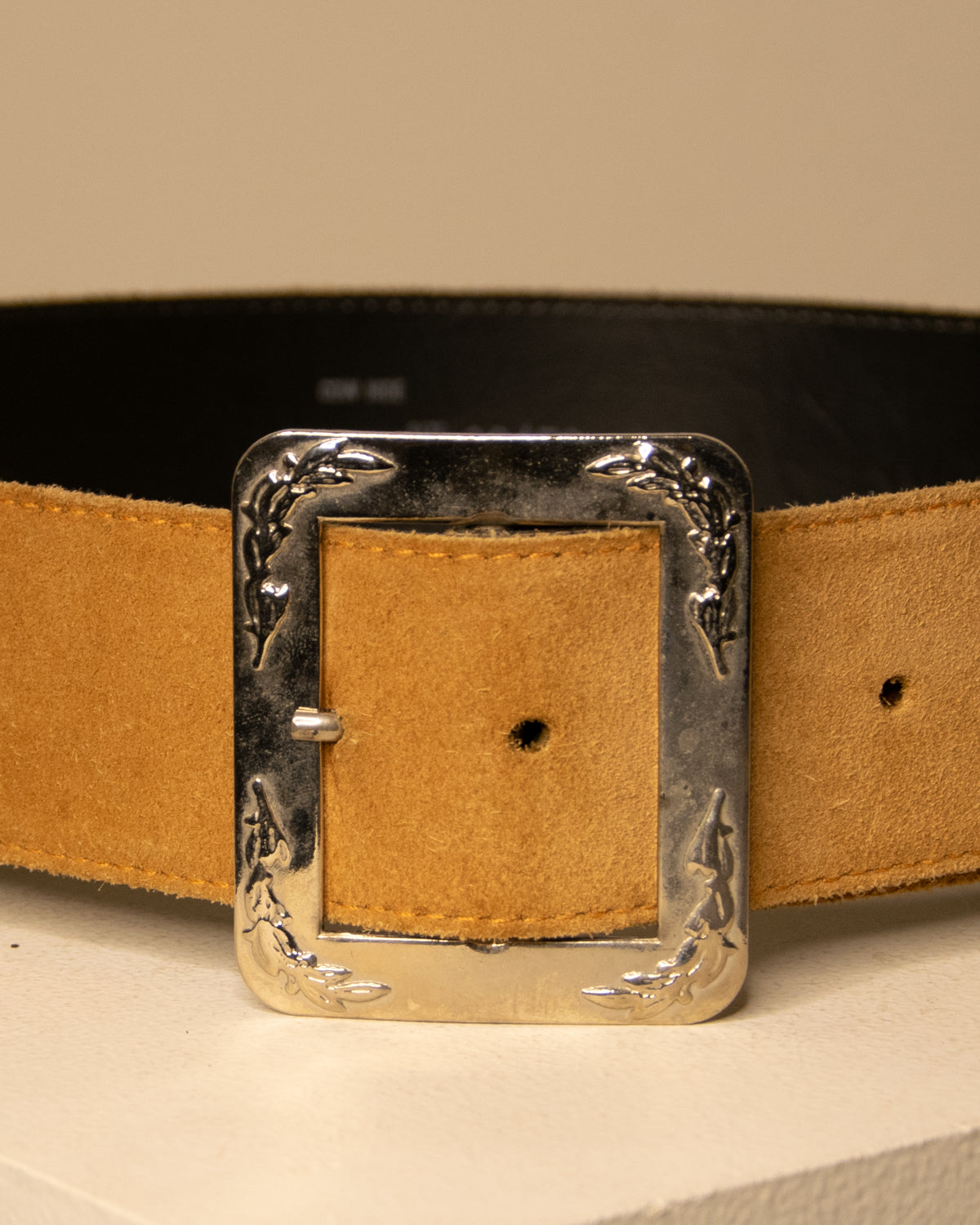Light Suede Leather Belt