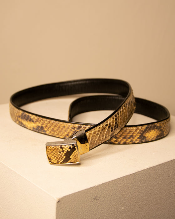 Vintage Snakeskin Belt